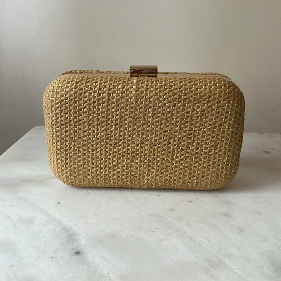 Ann Taylor Cherry hard-sided clutch purse, NWT - Picture 3 of 15